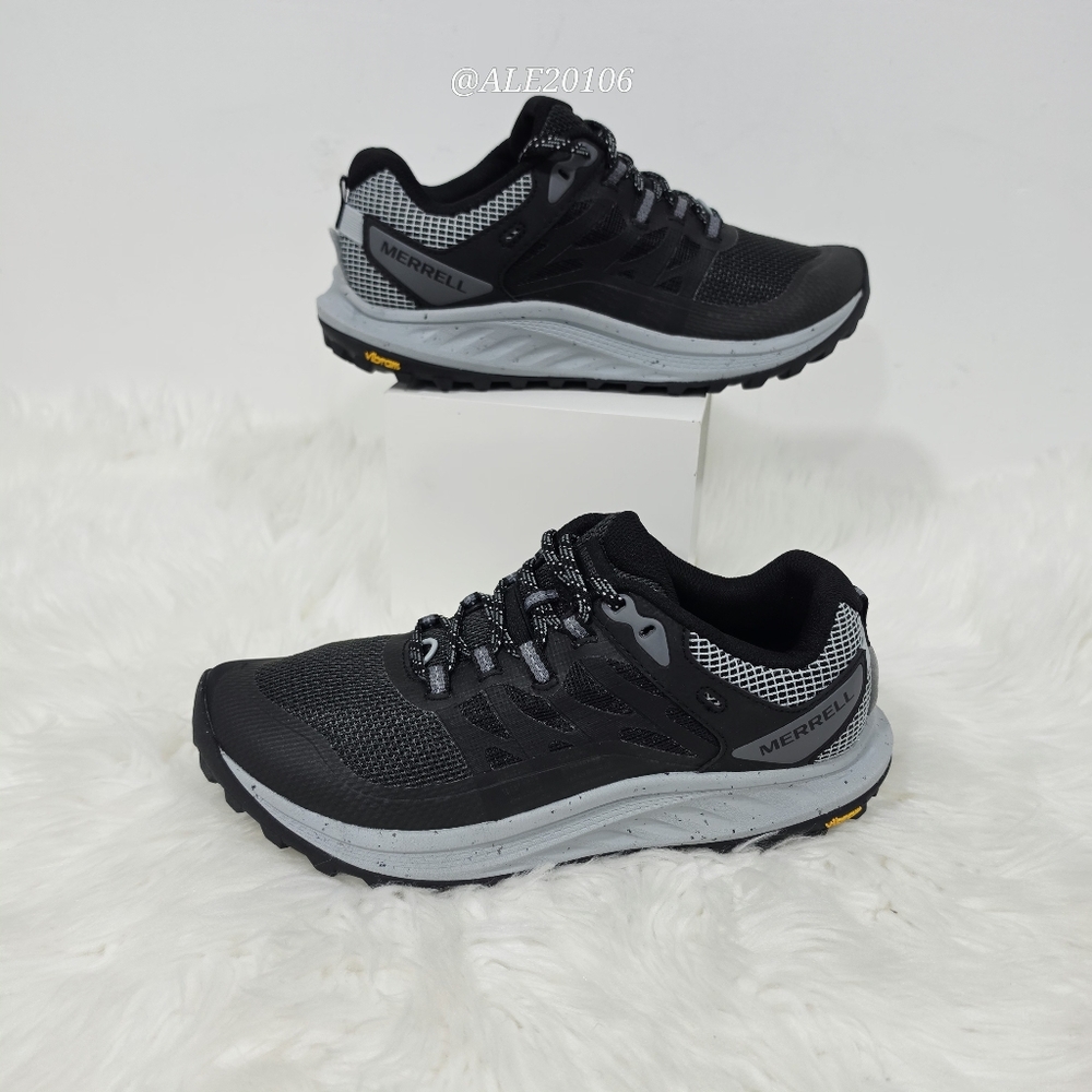 Merrell Antora 3 Trail Running Shoes Women Size 8.5 Black Vibram